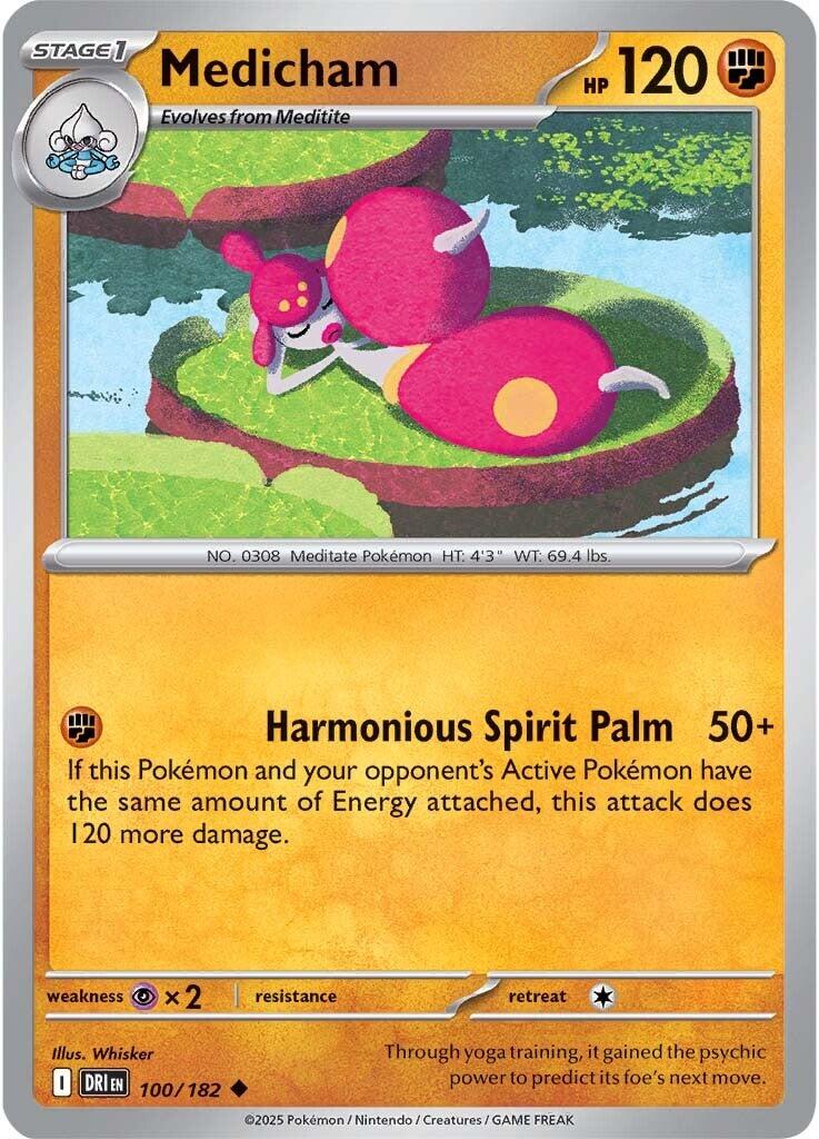 Medicham (100/182) [Scarlet & Violet: Destined Rivals] - Pokémon - Card Brawlers | Quebec | Canada |