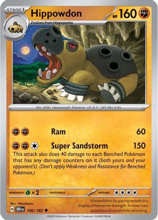 Hippowd (106/182) [Scarlet & Violet: Destined Rivals] - Pokémon - Card Brawlers | Quebec | Canada |