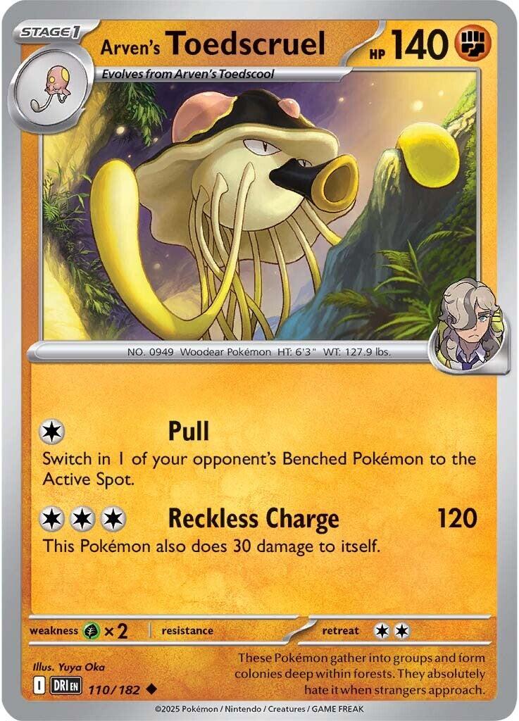 Arven's Toedscruel (110/182) [Scarlet & Violet: Destined Rivals] - Pokémon - Card Brawlers | Quebec | Canada |
