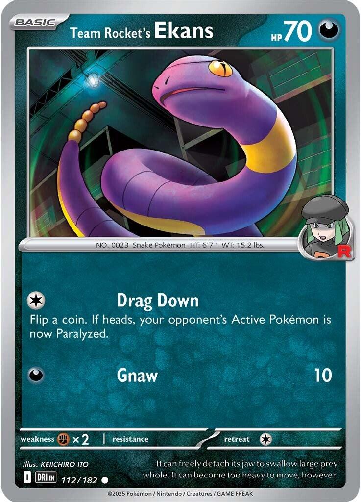 Team Rocket's Ekans (112/182) [Scarlet & Violet: Destined Rivals] - Pokémon - Card Brawlers | Quebec | Canada |