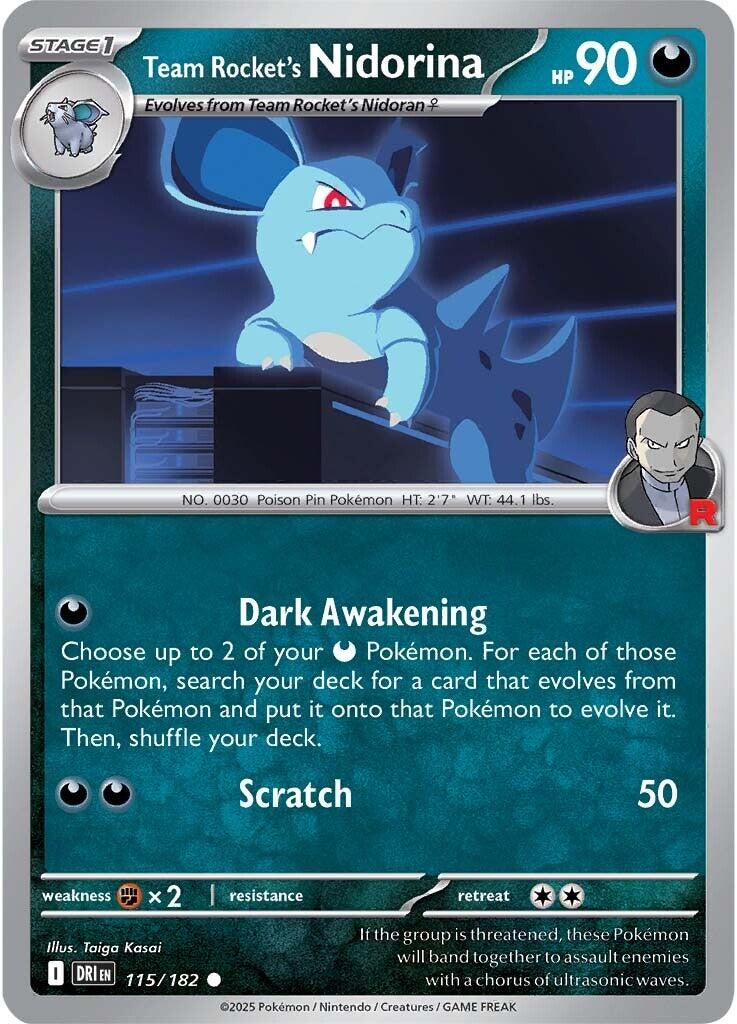 Team Rocket's Nidorina (115/182) [Scarlet & Violet: Destined Rivals] - Pokémon - Card Brawlers | Quebec | Canada |