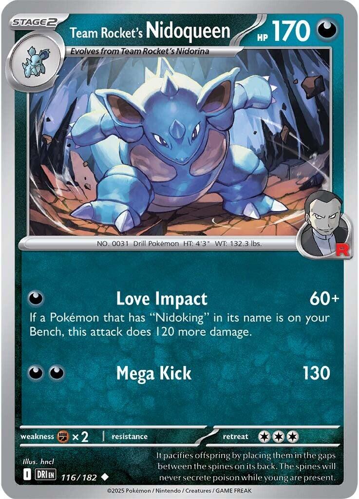 Team Rocket's Nidoqueen (116/182) [Scarlet & Violet: Destined Rivals] - Pokémon - Card Brawlers | Quebec | Canada |