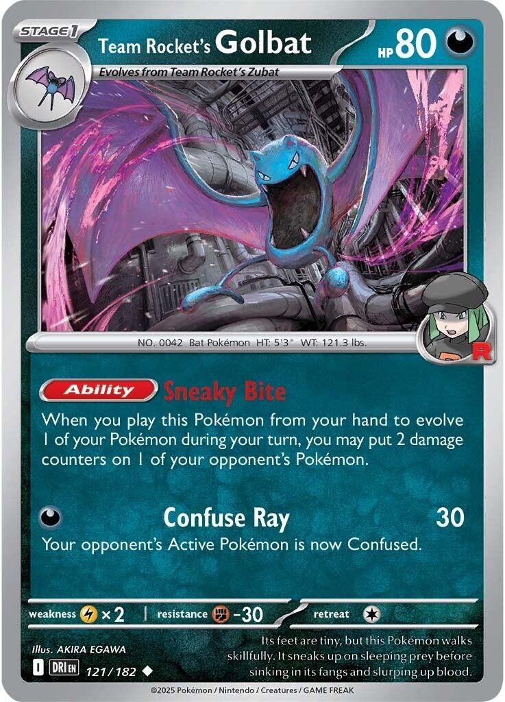Team Rocket's Golbat (121/182) [Scarlet & Violet: Destined Rivals] - Pokémon - Card Brawlers | Quebec | Canada |