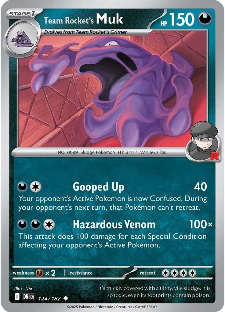 Team Rocket's Muk (124/182) [Scarlet & Violet: Destined Rivals] - Pokémon - Card Brawlers | Quebec | Canada |