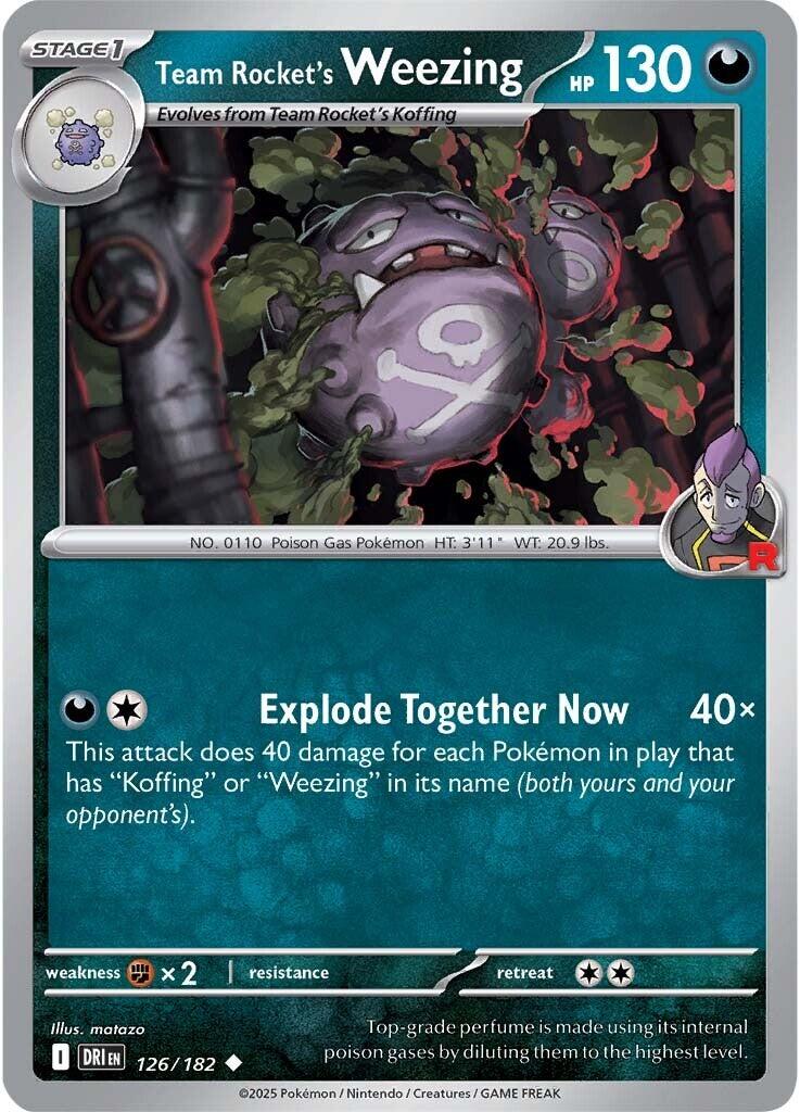 Team Rocket's Weezing (126/182) [Scarlet & Violet: Destined Rivals] - Pokémon - Card Brawlers | Quebec | Canada |