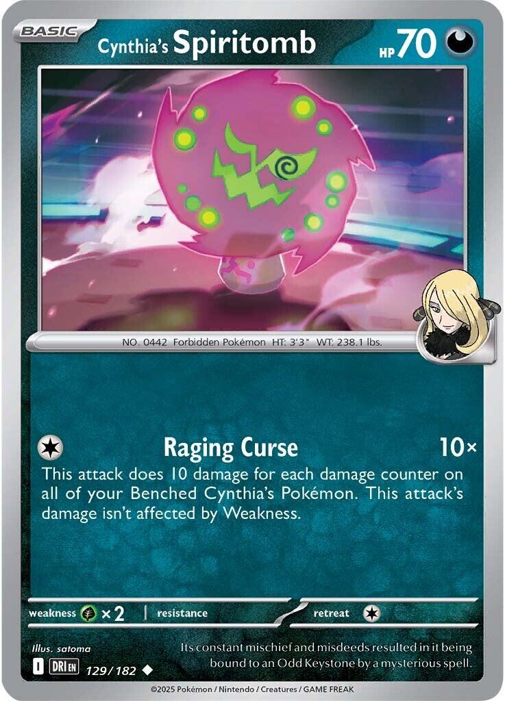 Cynthia's Spiritomb (129/182) [Scarlet & Violet: Destined Rivals] - Pokémon - Card Brawlers | Quebec | Canada |