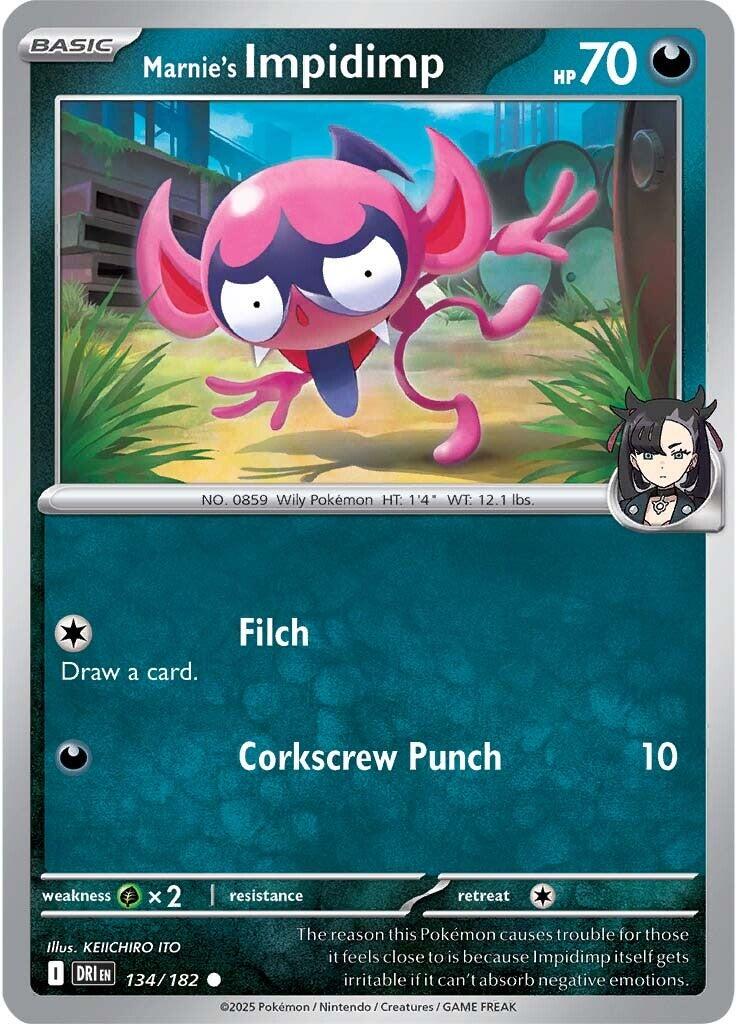 Marnie's Impidimp (134/182) [Scarlet & Violet: Destined Rivals] - Pokémon - Card Brawlers | Quebec | Canada |