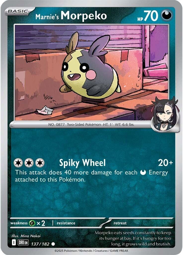 Marnie's Morpeko (137/182) [Scarlet & Violet: Destined Rivals] - Pokémon - Card Brawlers | Quebec | Canada |