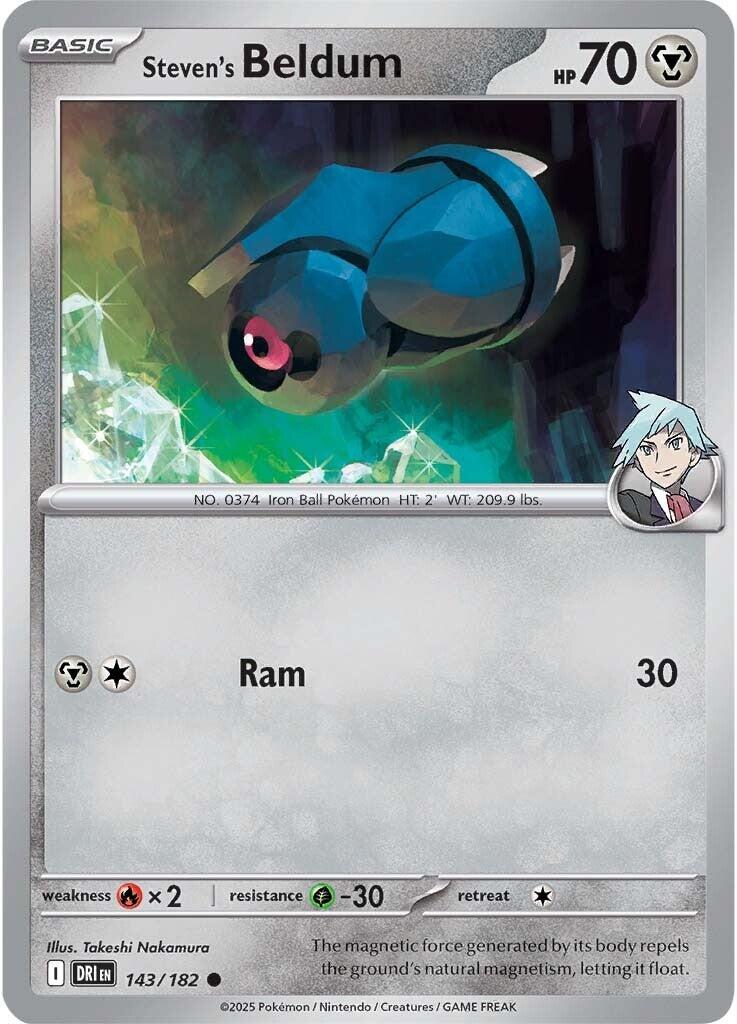 Steven's Beldum (143/182) [Scarlet & Violet: Destined Rivals] - Pokémon - Card Brawlers | Quebec | Canada |