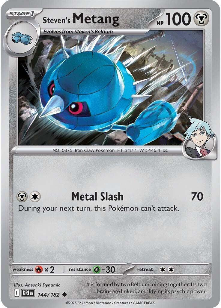 Steven's Metang (144/182) [Scarlet & Violet: Destined Rivals] - Pokémon - Card Brawlers | Quebec | Canada |