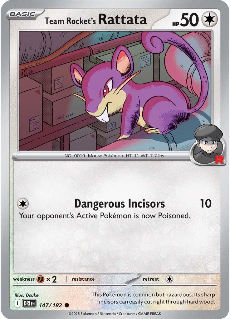 Team Rocket's Rattata (147/182) [Scarlet & Violet: Destined Rivals] - Pokémon - Card Brawlers | Quebec | Canada |