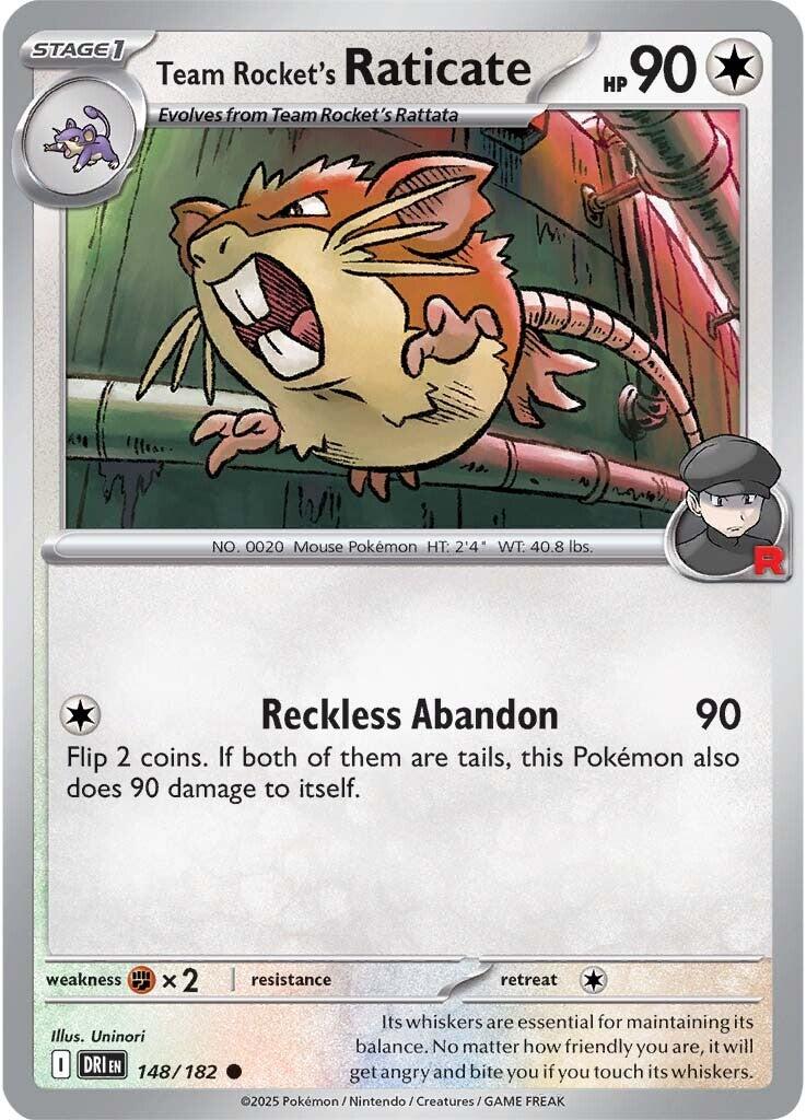Team Rocket's Raticate (148/182) [Scarlet & Violet: Destined Rivals] - Pokémon - Card Brawlers | Quebec | Canada |