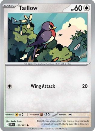 Taillow (156/182) [Scarlet & Violet: Destined Rivals] - Pokémon - Card Brawlers | Quebec | Canada |