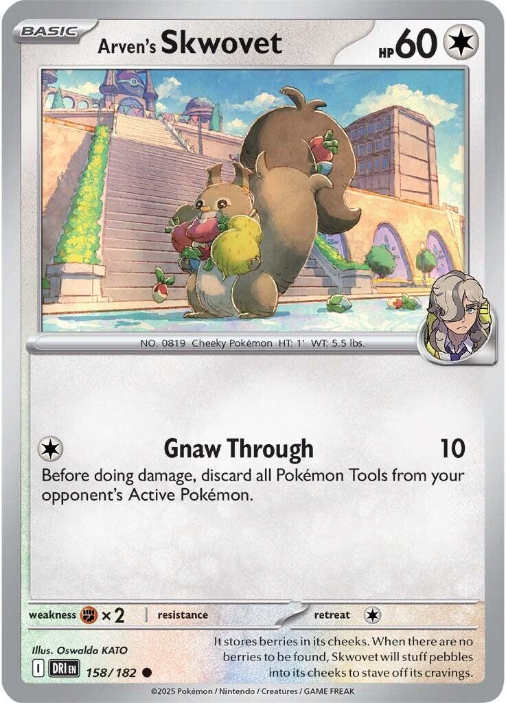 Arven's Skwovet (158/182) [Scarlet & Violet: Destined Rivals] - Pokémon - Card Brawlers | Quebec | Canada |