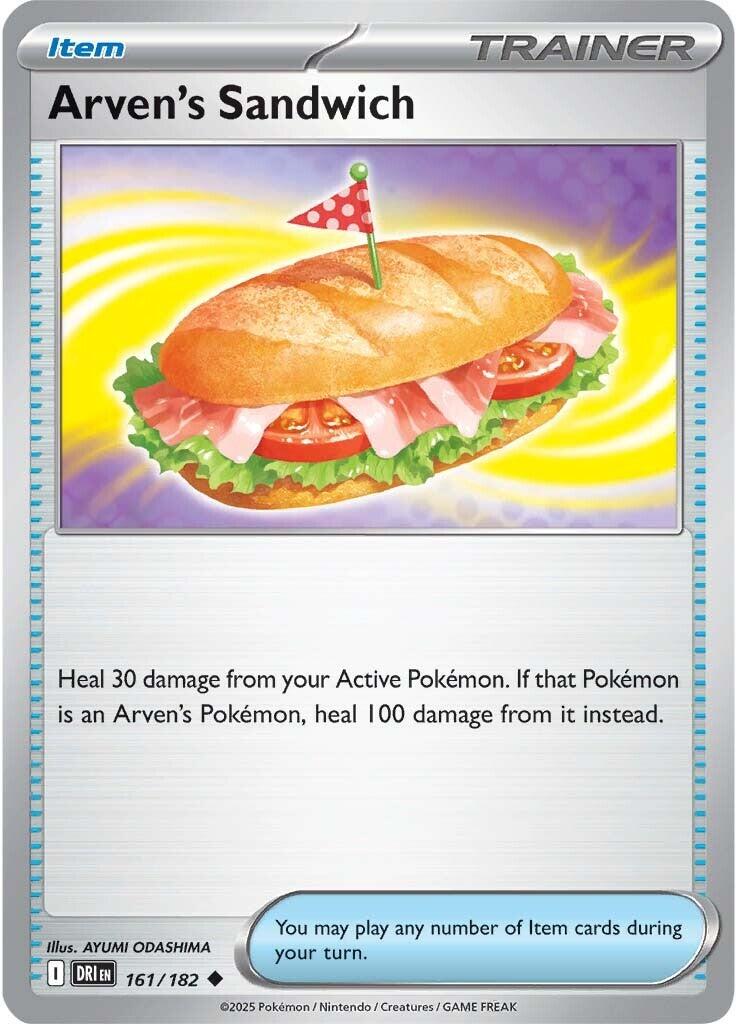 Arven's Sandwich (161/182) [Scarlet & Violet: Destined Rivals] - Pokémon - Card Brawlers | Quebec | Canada |