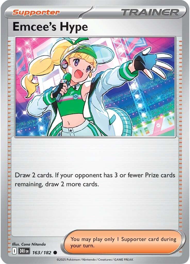 Emcee's Hype (163/182) [Scarlet & Violet: Destined Rivals] - Pokémon - Card Brawlers | Quebec | Canada |
