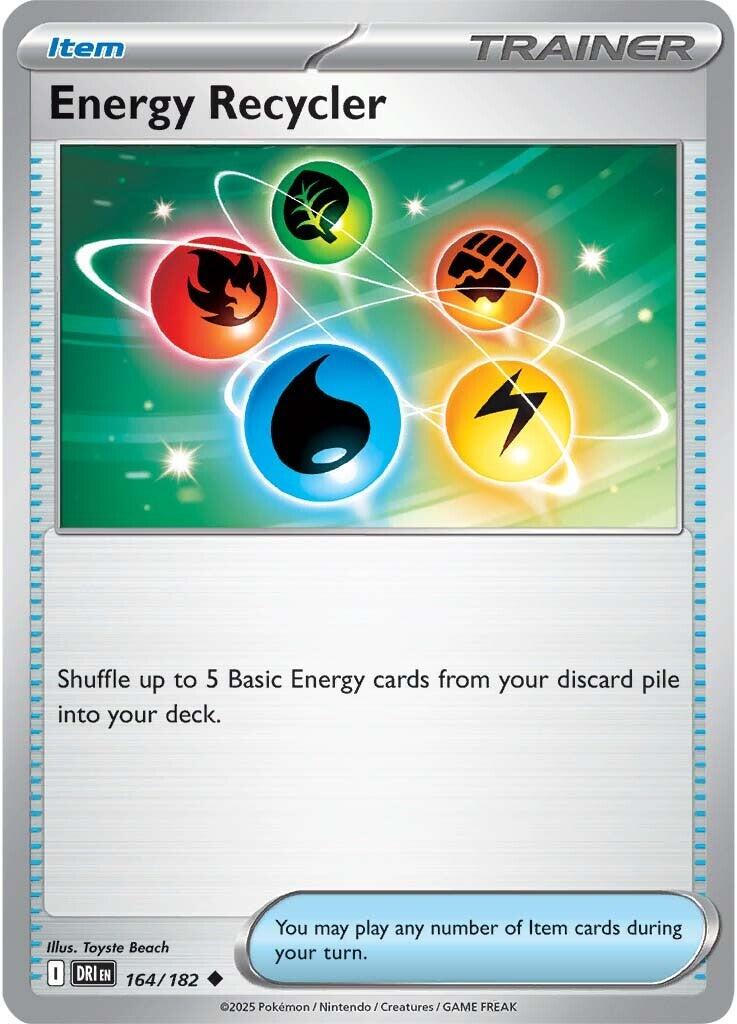 Energy Recycler (164/182) [Scarlet & Violet: Destined Rivals] - Pokémon - Card Brawlers | Quebec | Canada |