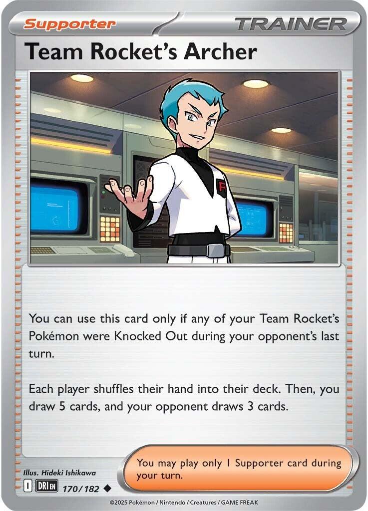Team Rocket's Archer (170/182) [Scarlet & Violet: Destined Rivals] - Pokémon - Card Brawlers | Quebec | Canada |