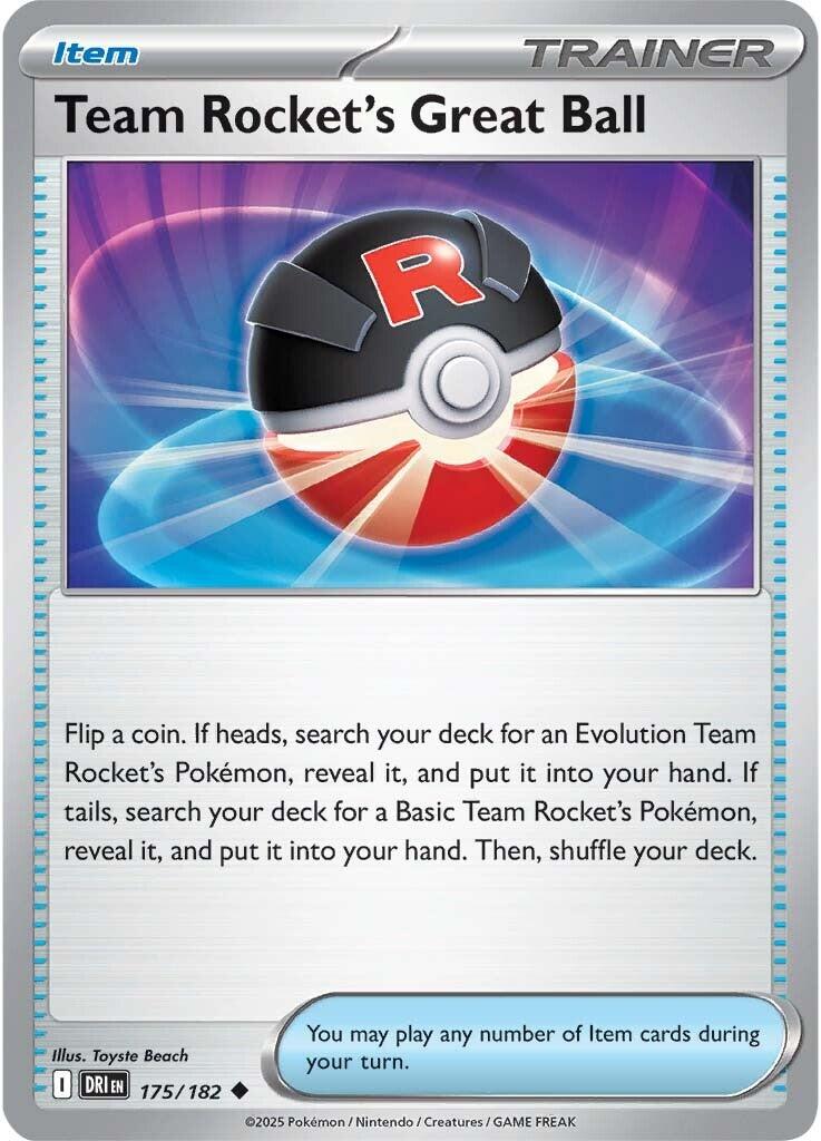 Team Rocket's Great Ball (175/182) [Scarlet & Violet: Destined Rivals] - Pokémon - Card Brawlers | Quebec | Canada |