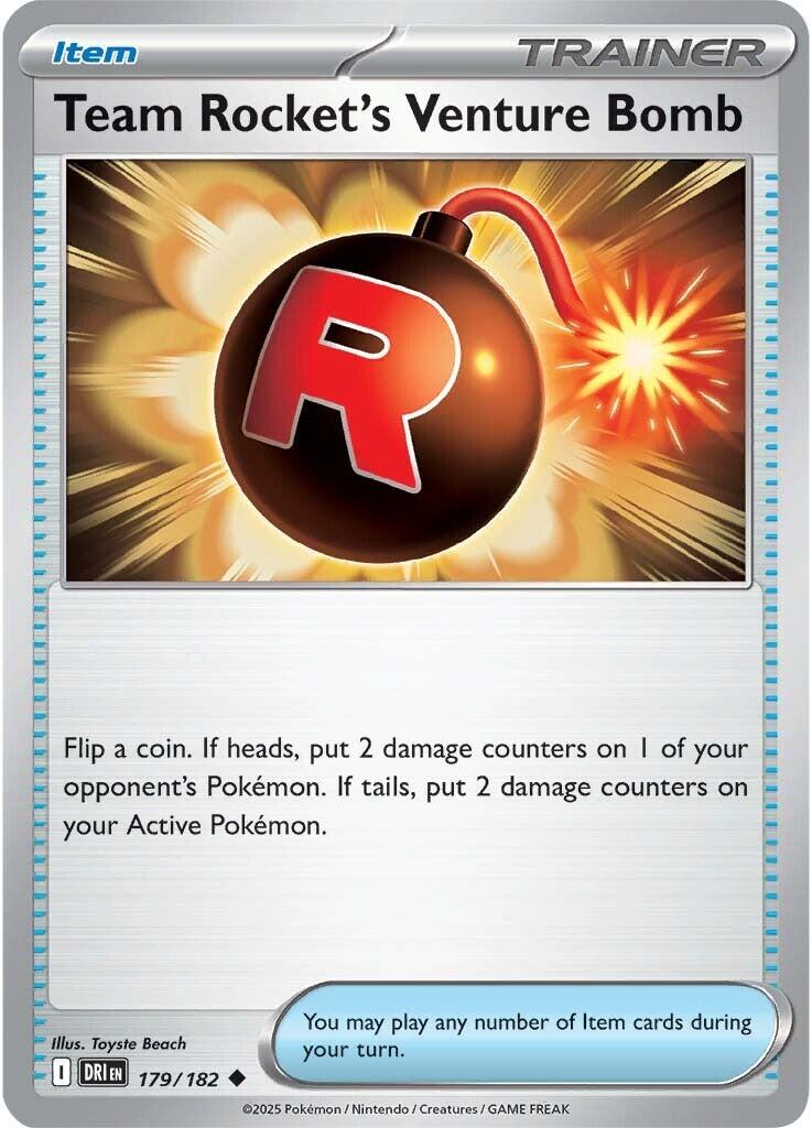 Team Rocket's Venture Bomb (179/182) [Scarlet & Violet: Destined Rivals] - Pokémon - Card Brawlers | Quebec | Canada |