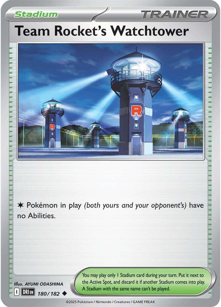 Team Rocket's Watchtower (180/182) [Scarlet & Violet: Destined Rivals] - Pokémon - Card Brawlers | Quebec | Canada |