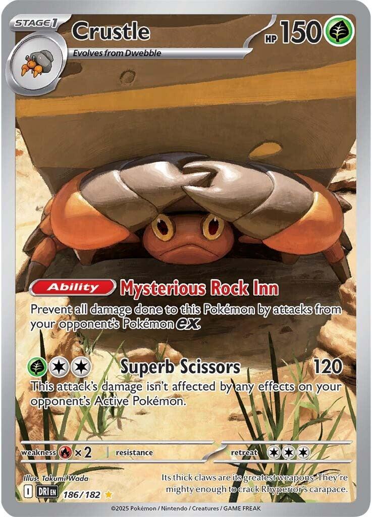 Crustle (186/182) [Scarlet & Violet: Destined Rivals] - Pokémon - Card Brawlers | Quebec | Canada |