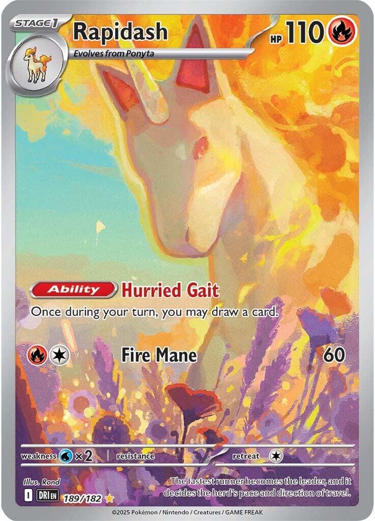 Rapidash (189/182) [Scarlet & Violet: Destined Rivals] - Pokémon - Card Brawlers | Quebec | Canada |