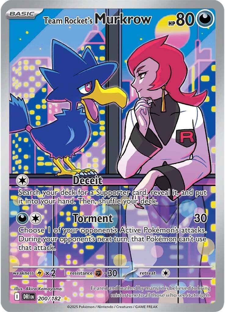 Team Rocket's Murkrow (200/182) [Scarlet & Violet: Destined Rivals] - Pokémon - Card Brawlers | Quebec | Canada |