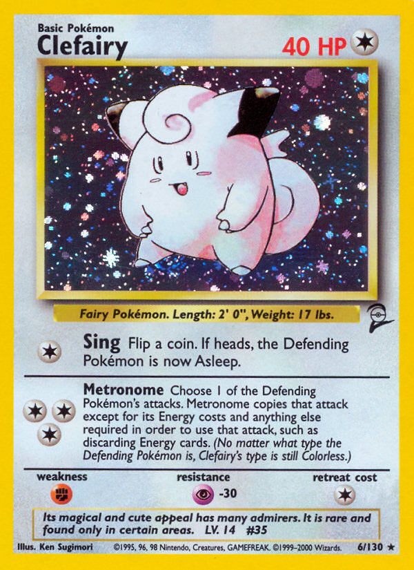 Clefairy (6/130) [Base Set 2] - Pokémon - Card Brawlers | Quebec | Canada |