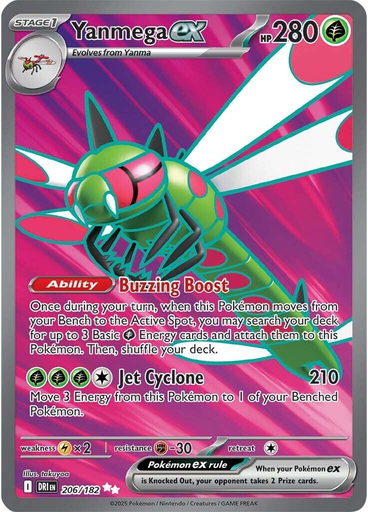 Yanmega ex (206/182) [Scarlet & Violet: Destined Rivals] - Pokémon - Card Brawlers | Quebec | Canada |
