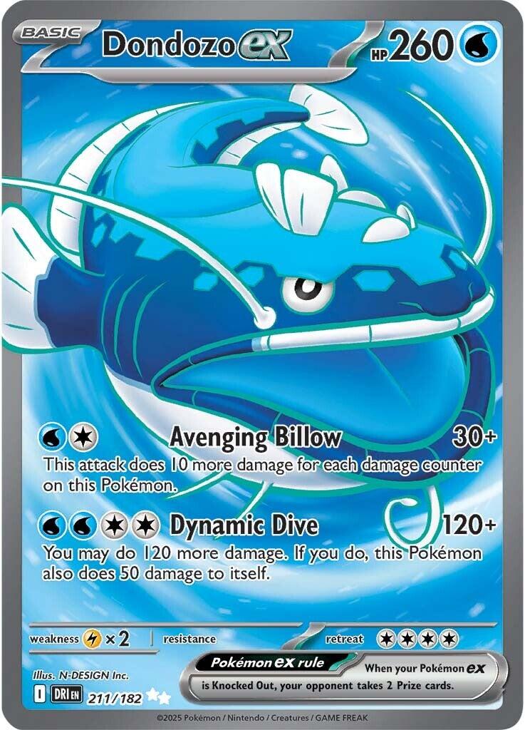 Dondozo ex (211/182) [Scarlet & Violet: Destined Rivals] - Pokémon - Card Brawlers | Quebec | Canada |