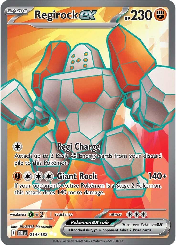 Regirock ex (214/182) [Scarlet & Violet: Destined Rivals] - Pokémon - Card Brawlers | Quebec | Canada |