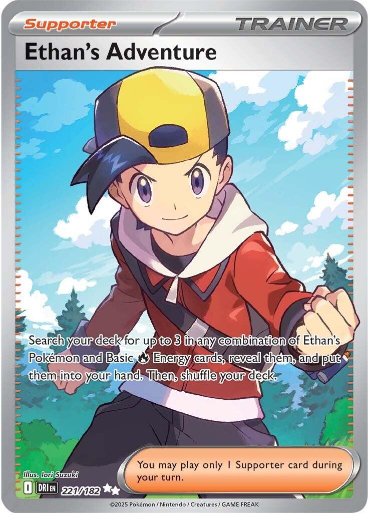 Ethan's Adventure (221/182) [Scarlet & Violet: Destined Rivals] - Pokémon - Card Brawlers | Quebec | Canada |