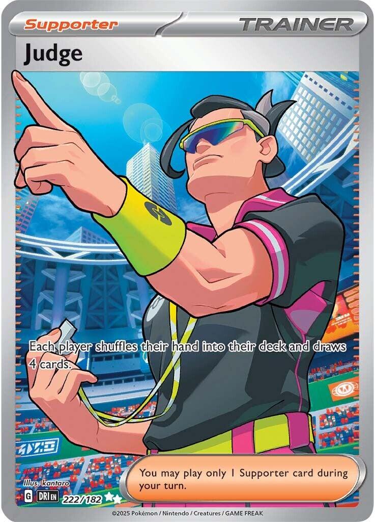 Judge (222/182) [Scarlet & Violet: Destined Rivals] - Pokémon - Card Brawlers | Quebec | Canada |