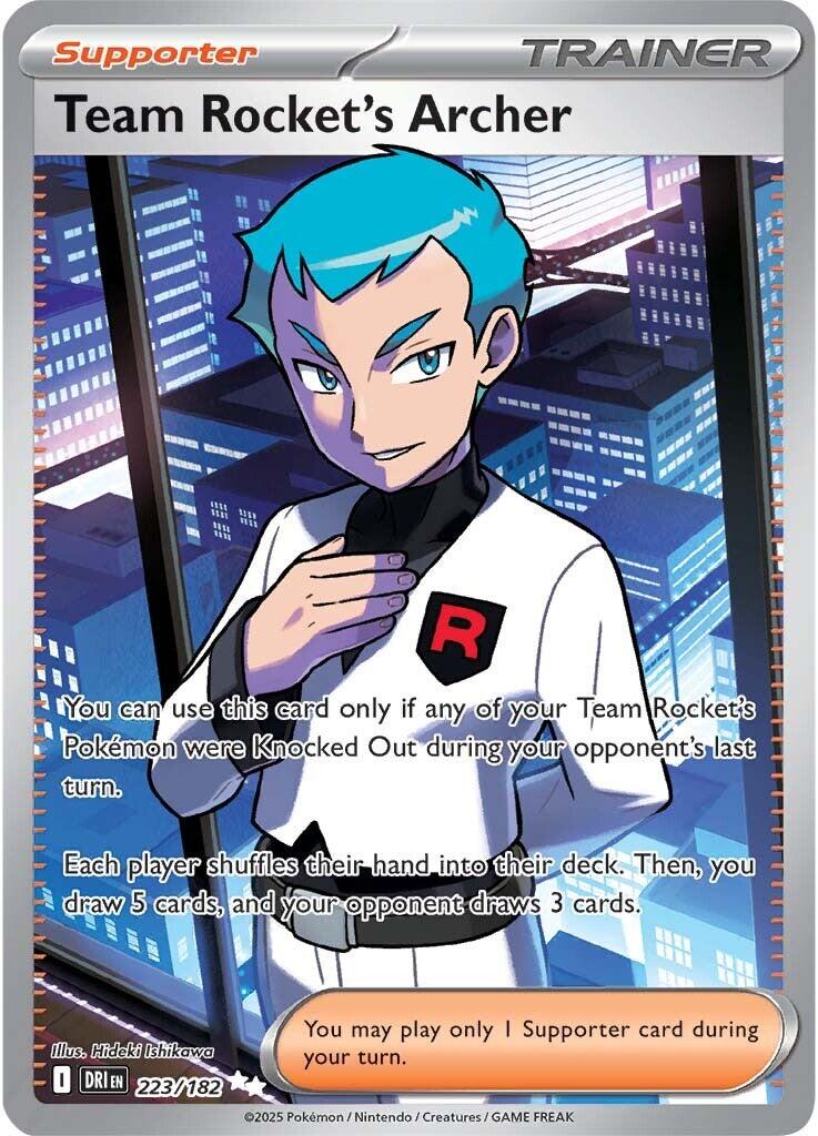 Team Rocket's Archer (223/182) [Scarlet & Violet: Destined Rivals] - Pokémon - Card Brawlers | Quebec | Canada |
