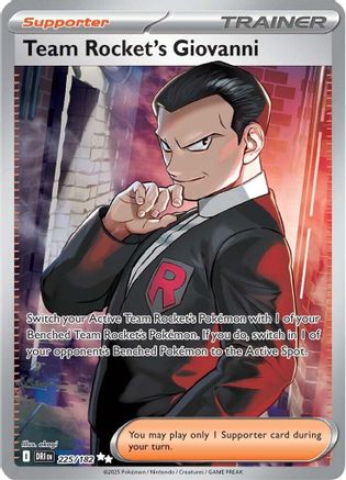 Team Rocket's Giovanni (225/182) [Scarlet & Violet: Destined Rivals] - Pokémon - Card Brawlers | Quebec | Canada |