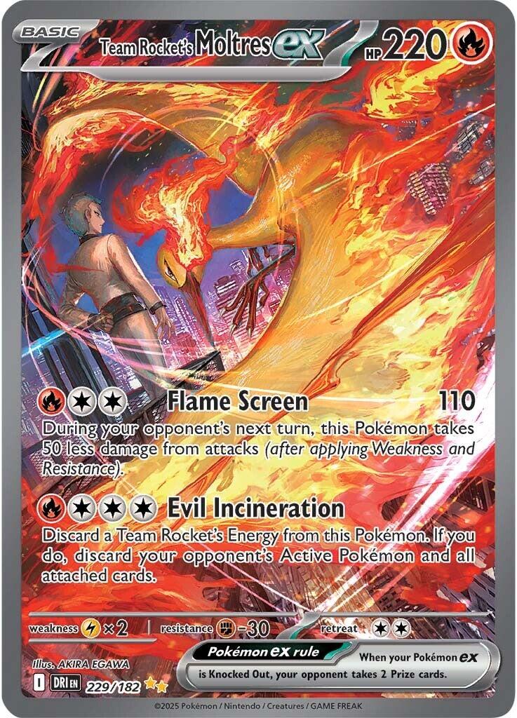 Team Rocket's Moltres ex (229/182) [Scarlet & Violet: Destined Rivals] - Pokémon - Card Brawlers | Quebec | Canada |