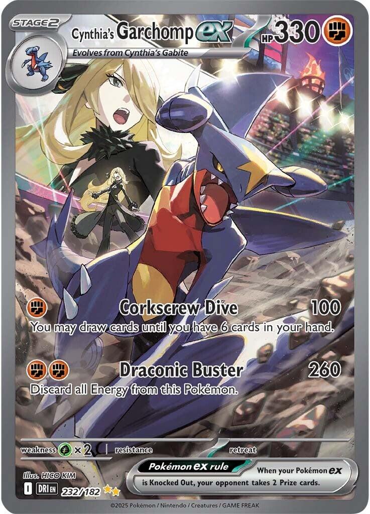 Cynthia's Garchomp ex (232/182) [Scarlet & Violet: Destined Rivals] - Pokémon - Card Brawlers | Quebec | Canada |