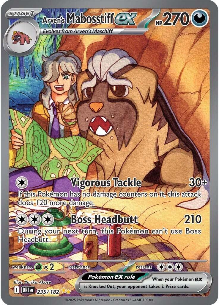 Arven's Mabosstiff ex (235/182) [Scarlet & Violet: Destined Rivals] - Pokémon - Card Brawlers | Quebec | Canada |