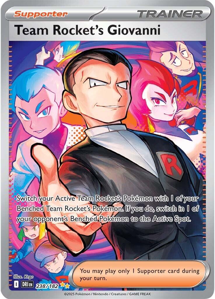 Team Rocket's Giovanni (238/182) [Scarlet & Violet: Destined Rivals] - Pokémon - Card Brawlers | Quebec | Canada |