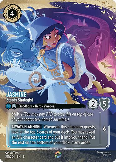 Jasmine - Steady Strategist (Enchanted) (221/204) [Reign of Jafar] - Disney - Card Brawlers | Quebec | Canada |