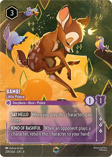 Bambi - Little Prince (Enchanted) (209/204) [Reign of Jafar] - Disney - Card Brawlers | Quebec | Canada |