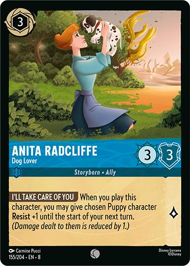 Anita Radcliffe - Dog Lover (155/204) [Reign of Jafar] - Disney - Card Brawlers | Quebec | Canada |