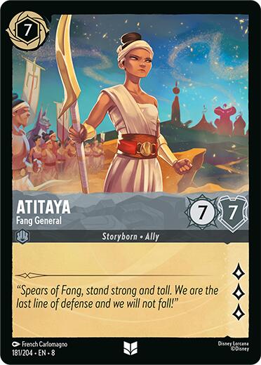 Atitaya - Fang General (181/204) [Reign of Jafar] - Disney - Card Brawlers | Quebec | Canada |