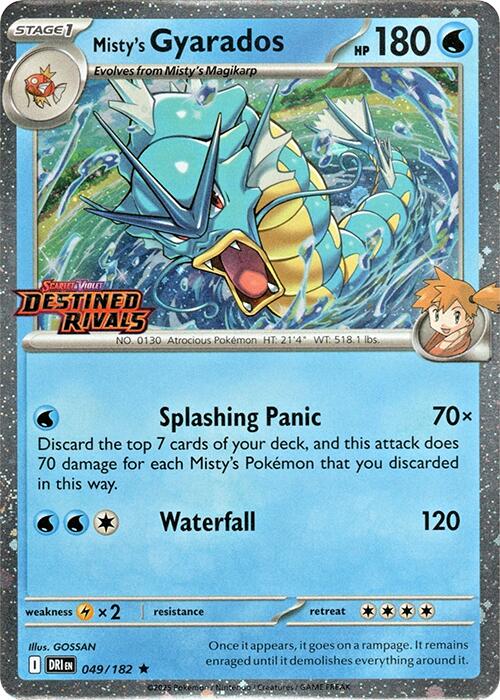 Misty's Gyarados (049/182) (Destined Rivals Stamp) [Scarlet & Violet: Destined Rivals] - Pokémon - Card Brawlers | Quebec | Canada |