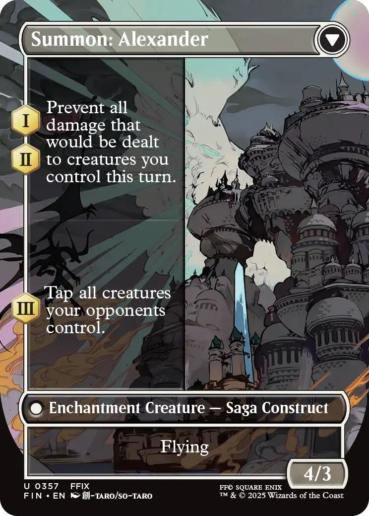 Crystal Fragments // Summon: Alexander (Borderless) [FINAL FANTASY] - Magic: The Gathering - Card Brawlers | Quebec | Canada |