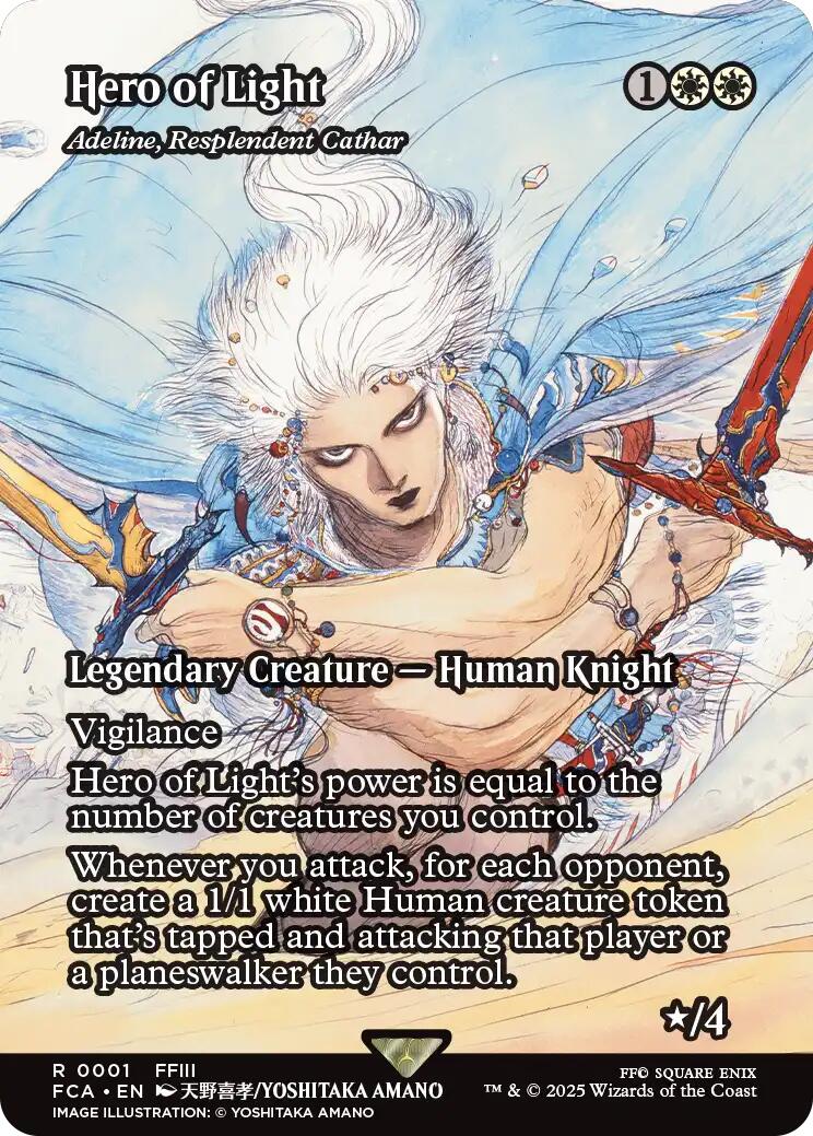 Hero of Light - Adeline, Resplendent Cathar (Showcase) [FINAL FANTASY : Through the Ages] - Magic: The Gathering - Card Brawlers | Quebec | Canada |