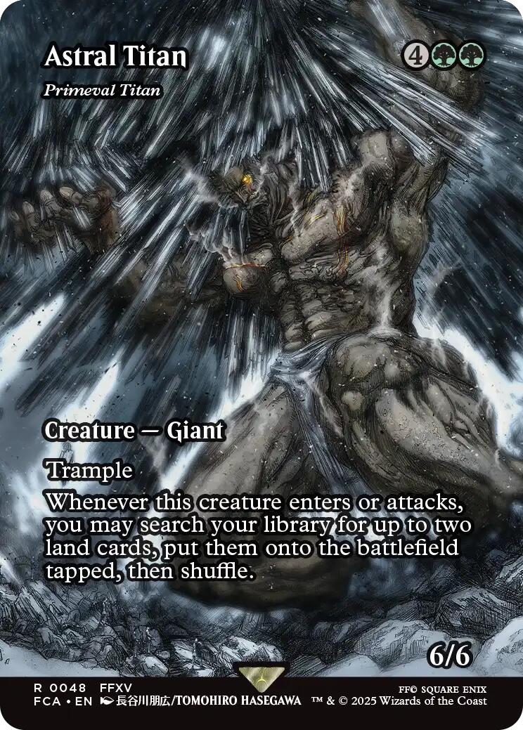 Astral Titan - Primeval Titan (Showcase) [FINAL FANTASY : Through the Ages] - Magic: The Gathering - Card Brawlers | Quebec | Canada |