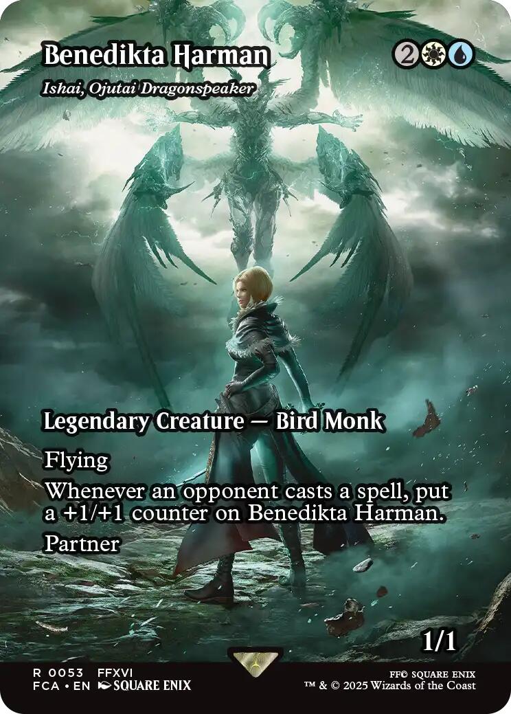 Benedikta Harman - Ishai, Ojutai Dragonspeaker (Showcase) [FINAL FANTASY : Through the Ages] - Magic: The Gathering - Card Brawlers | Quebec | Canada |
