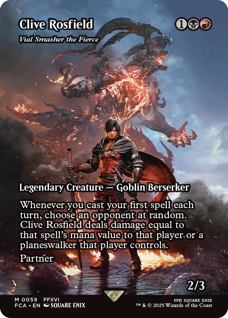 Clive Rosfield - Vial Smasher the Fierce (Showcase) [FINAL FANTASY : Through the Ages] - Magic: The Gathering - Card Brawlers | Quebec | Canada |